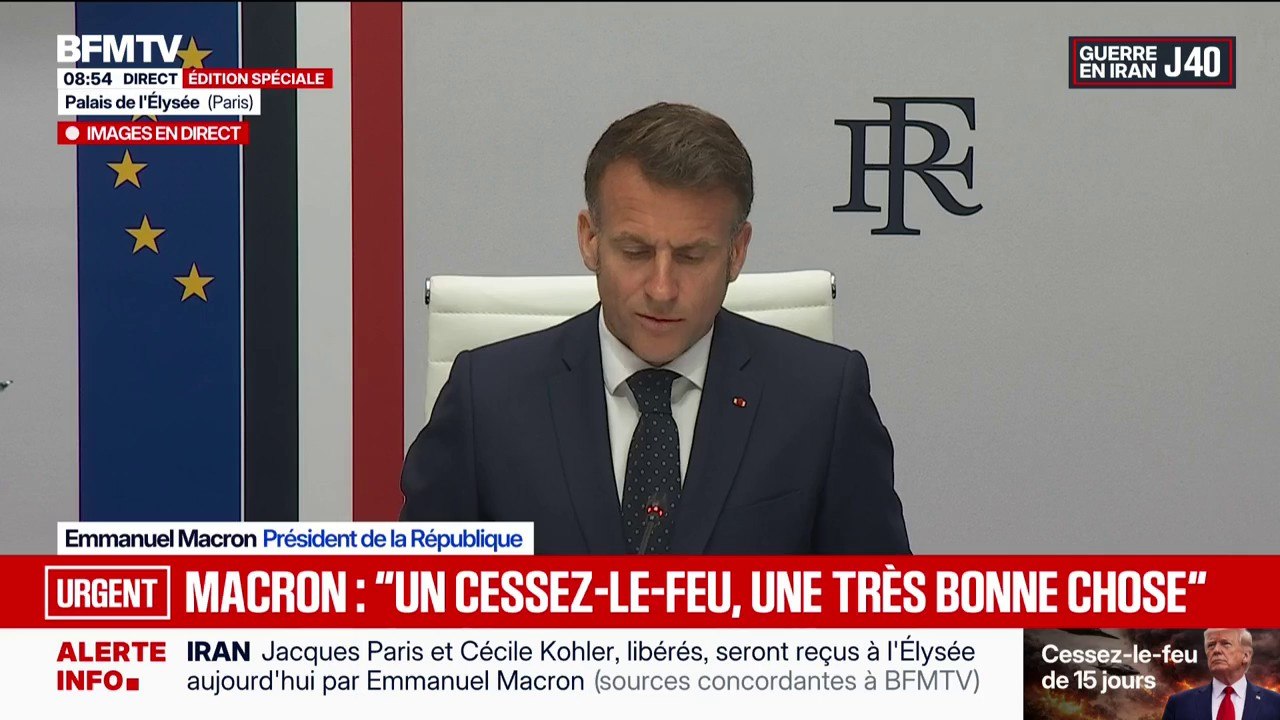 Emmanuel Macron veut "inclure" le Liban dans le cessez-le-feu entre l'Iran et les États-Unis