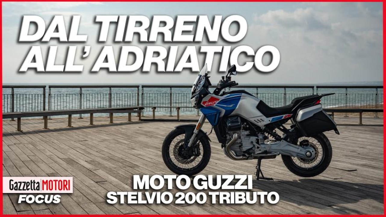 Moto Guzzi Stelvio Duecento Tributo: dal Tirreno all’Adriatico tra pioggia e luce