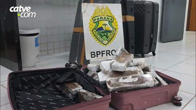 Quatro são detidos com maconha na bagagem em ônibus em Cascavel