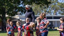 Shaq Mitchell conducts coaching clinic with his junior club, the Taree Red Rovers