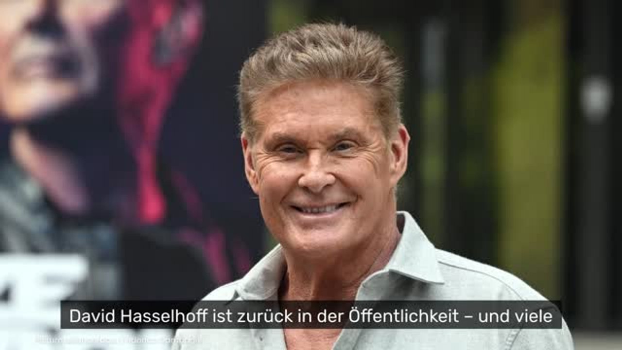 David Hasselhoff: Er wirkt gebrechlich - 'Baywatch'-Legende muss gestützt werden