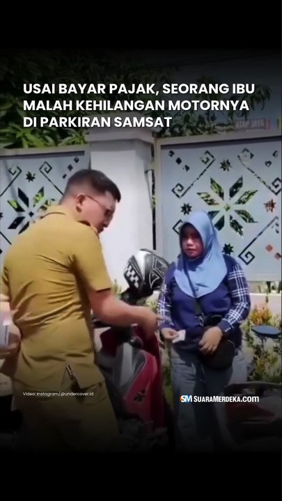 Usai Bayar Pajak, Seorang Ibu Malah Kehilangan Motornya di Parkiran Samsat