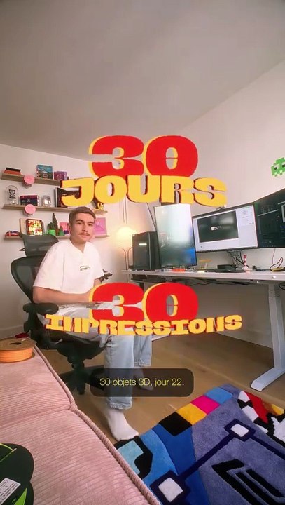 J22 - P’tites poignées pour mon meuble que j’ai du faire en speeeed ! Mais ça va je trouve qu’elles rendent bien 🎈 J’espère que demain j’arriverai à faire l’objet donc je parle dans la vidéo 👀