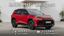 2026 Toyota RAV4 PHEV GR Sport Emotional Red mit bis zu 133 km EV-Reichweite
