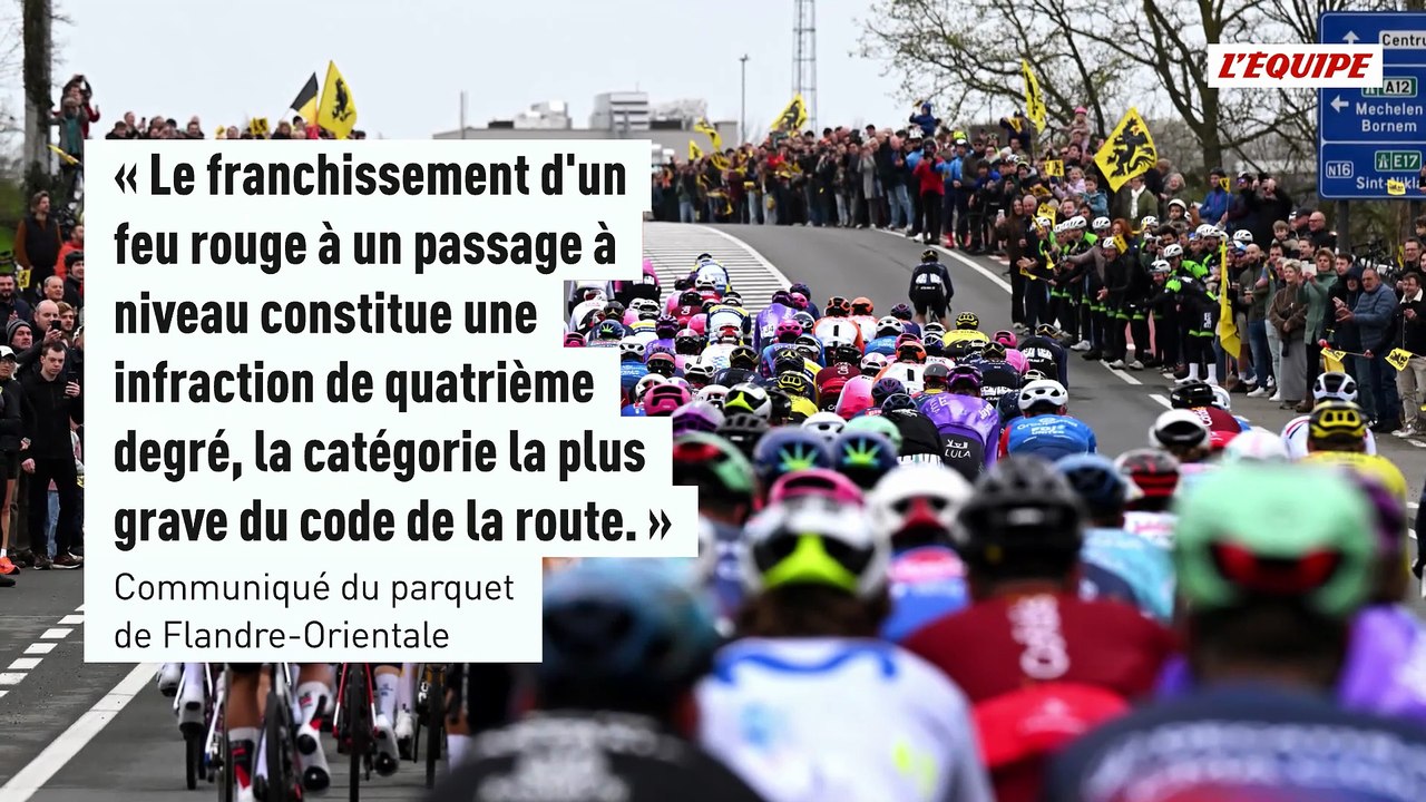 La justice belge a ouvert une enquête contre les 54 coureurs qui ont grillé un feu rouge à un passage à niveau - Cyclisme - Tour des Flandres