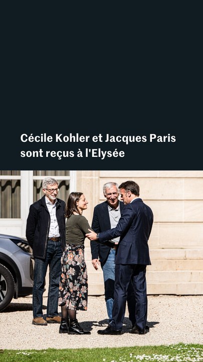 Cécile Kohler et Jacques Paris sont reçus à l'Elysée par Emmanuel Macron