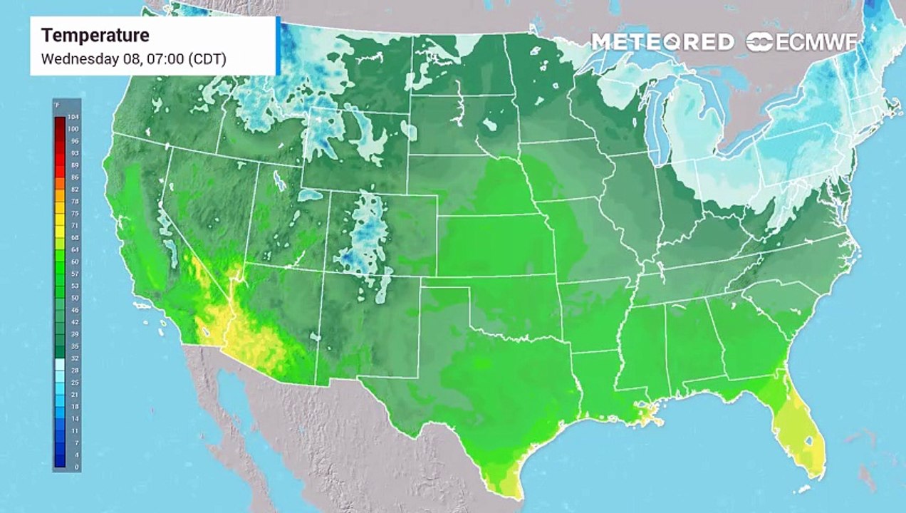 It will be a warmer than normal Wednesday for much of the country.