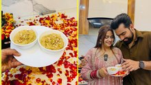 Saqib Saifi Kanika Sharma Pehli Rasoi Ritual Photo Viral, Suji Ka Halwa Recipe...