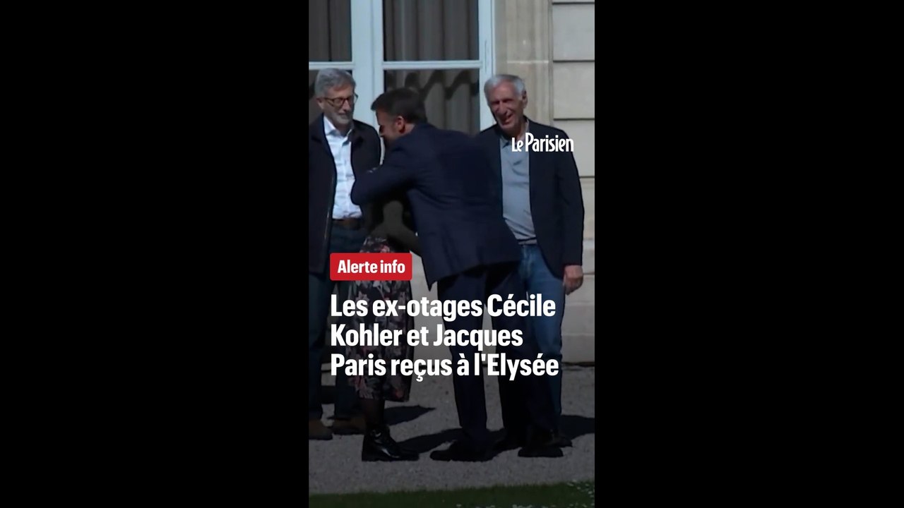 Iran : les ex-otages Cécile Kohler et Jacques Paris reçus à l'Elysée
