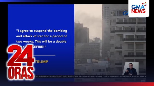 Ceasefire o tigil-putukan, napagkasunduan ng Amerika at Iran sa loob ng dalawang linggo | 24 Oras