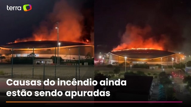 Incêndio atinge velódromo do Parque Olímpico no Rio; bombeiros mobilizam seis quartéis