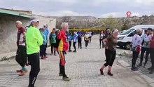 Kapadokya’da sporcular hem zamana hem zorlu doğa şartlarına meydan okudu | Ajansspor | IHA