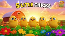 Five Little Chicks 🐥 | Counting Song for Kids | Cute Nursery Rhyme | Kids Melody Garden