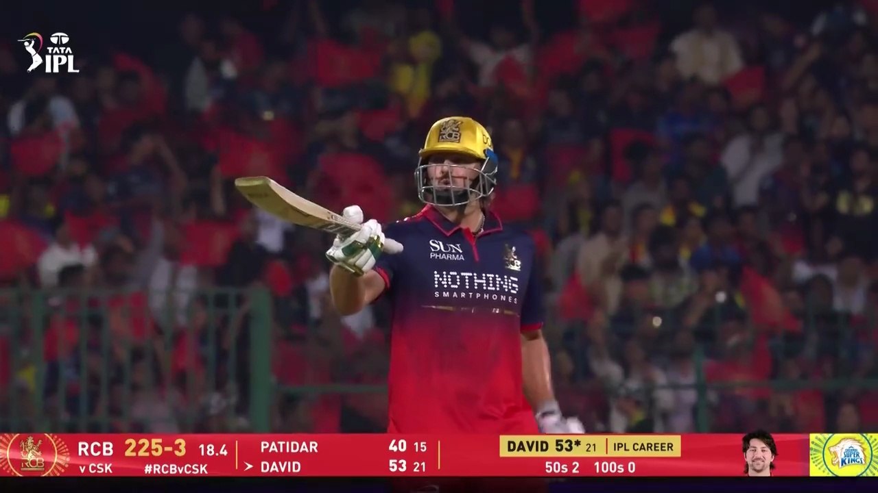 Tim David Smashed Chennai Super Kings