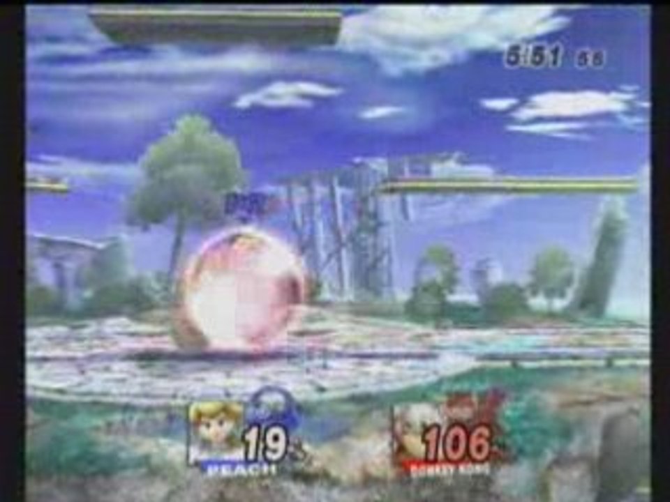 Brawl SN3S (Peach) Vs UDP (Donkey Kong)