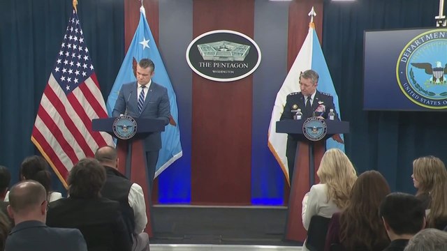 Pete Hegseth rebukes an abc reporter for his question about the military operation in Iran