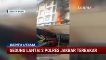 Kebakaran di Gedung Lantai 2 Polres Metro Jakbar, 13 Mobil Damkar Dikerahkan ke Lokasi