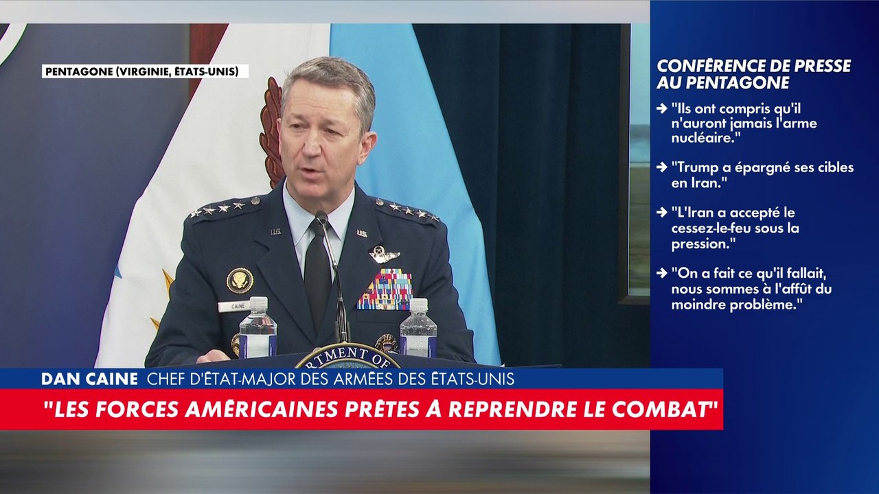 Dan Caine : «Les Etats-Unis ont dévasté les capacités du régime iranien»