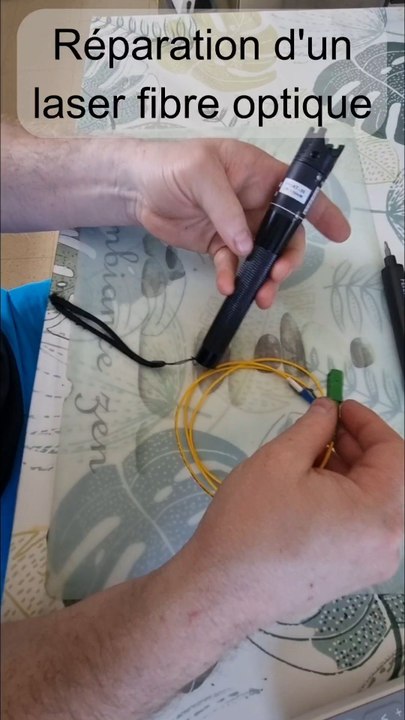 Réparation d'un testeur laser fibre optique