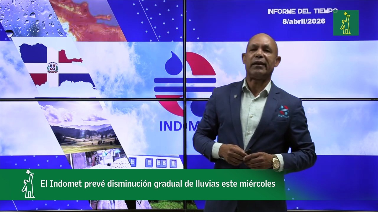 Lluvias empezarán a disminuir en el Gran Santo Domingo en horas de la tarde, informa Indomet