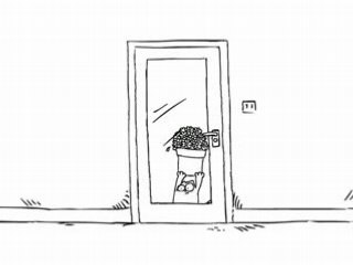 Quand le chat veut rentrer