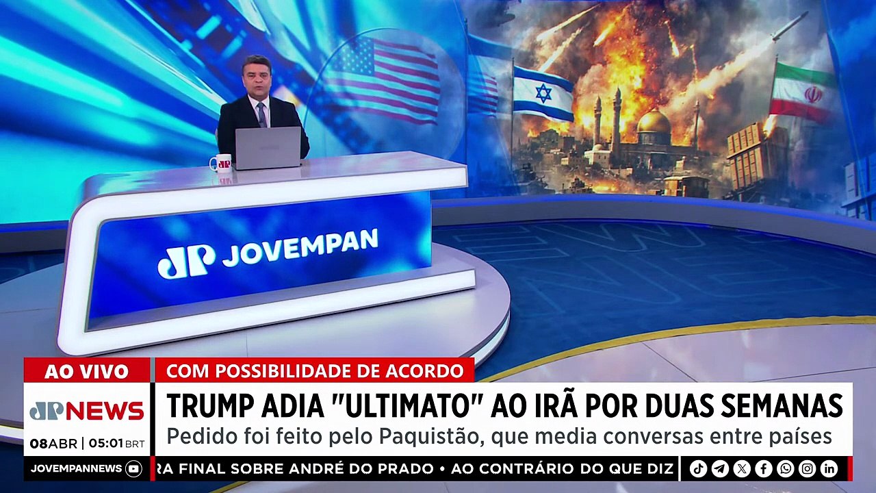 ACORDO ENTRE EUA E IRÃ / ELEIÇÕES 2026 | JORNAL DA MANHÃ - 1ª EDIÇÃO - 08/04/2026