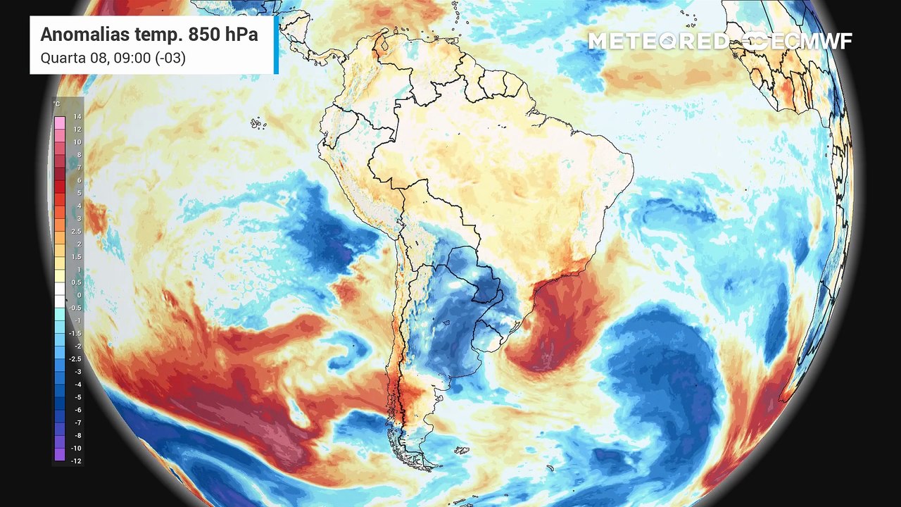 Quarta-feira, 8 de Abril: Ar frio chegou e avança nas próximas horas: temperaturas podem ficar próximas dos 0°C