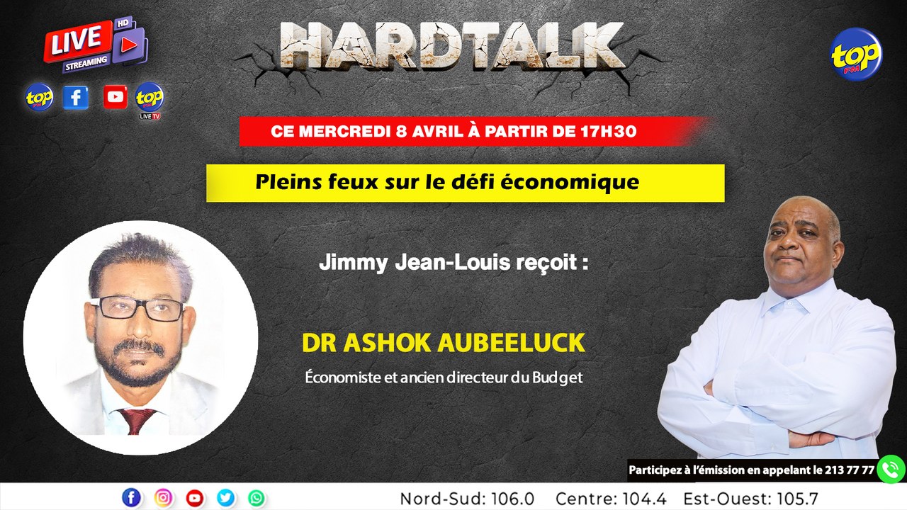 HARDTALK: Dr Ashok Aubeeluck, économiste et ancien directeur du Budget