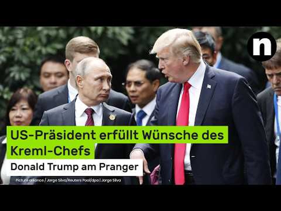 Donald Trump am Pranger: 'Sieht aus wie Putins Traumplan!' Präsident erfüllt Wünsche des Kreml-Chefs