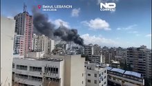 Multiple airstrikes hit Beirut, emergency crews respond to fires