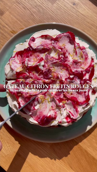 Gâteau Citron Fruits Rouges et Mascarpone | Recette dessert facile pour l'arrivée des beaux jours