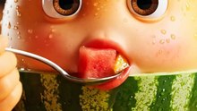 Eating video of asmr mango watermelon