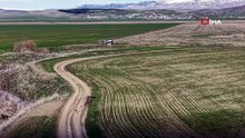 Muş’ta 42 bin dönümlük tarım arazisi dron ile gübrelendi
