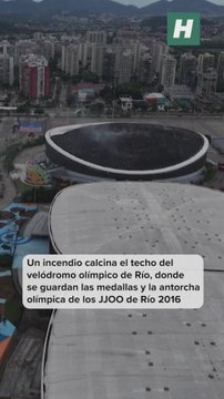Un incendio calcina el techo del velódromo olímpico de Río