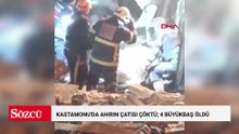 Kastamonu'da ahırın çatısı çöktü; 4 büyükbaş öldü