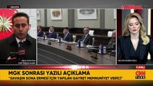 MGK sonrası yazılı açıklama: Savaşın sona ermesi için yapılan gayretler memnuniyet verici