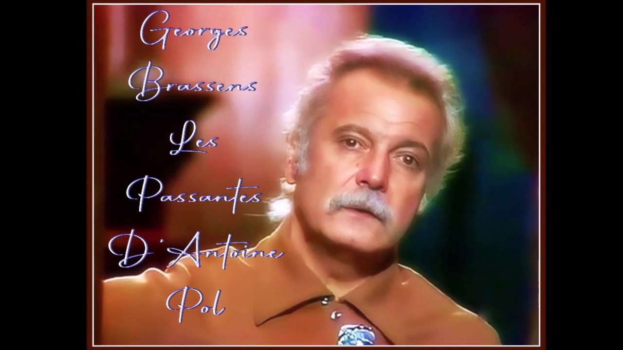 Georges Brassens - Les passantes - HD LIVE 1977
