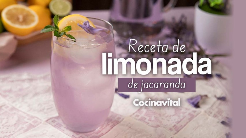 Receta de limonada de jacaranda ¡en 3 pasos!