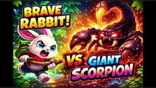 Brave Rabbit Saves Jungle 🐇| 🦂 Giant Scorpion Battle