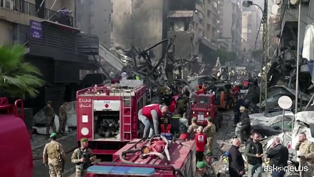 Beirut in fiamme, i palazzi sventrati dai raid israeliani