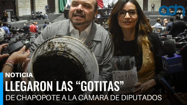 Llegan las gotitas de chapopote a la cámara de diputados