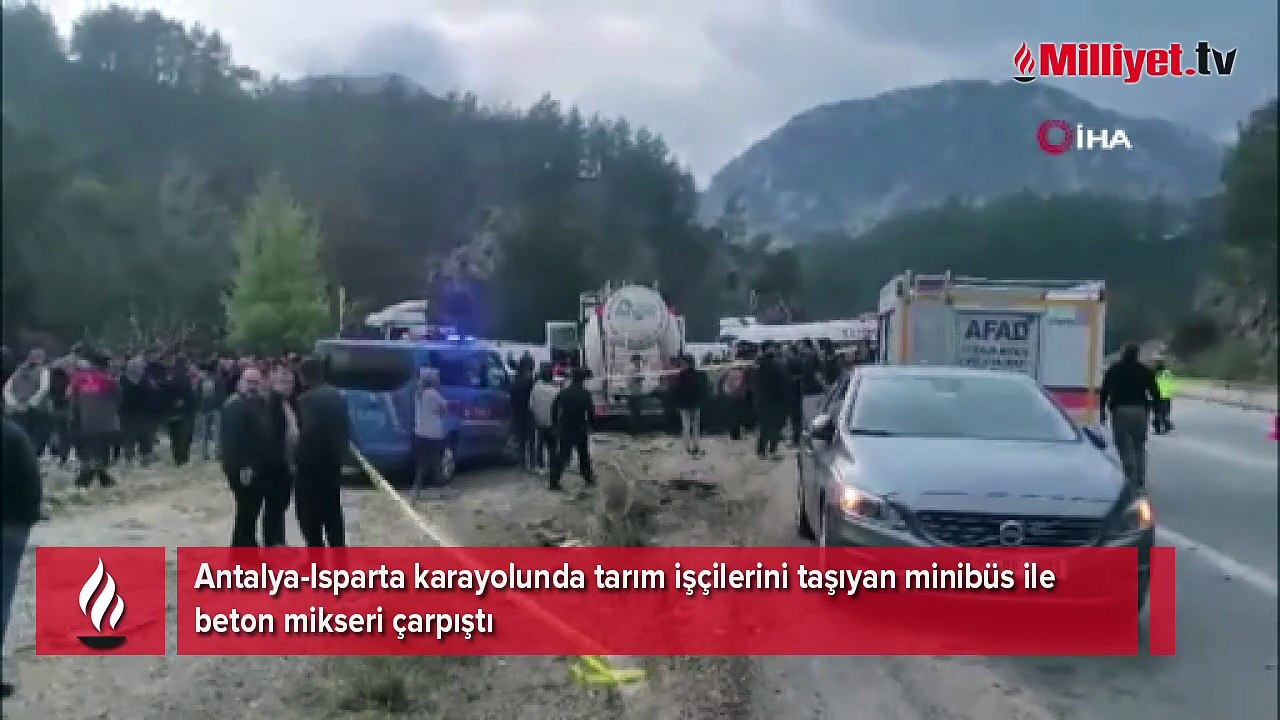 Isparta-Antalya kara yolunda can pazarı! TIR ile minibüs çarpıştı: 7 ölü, 7 yaralı