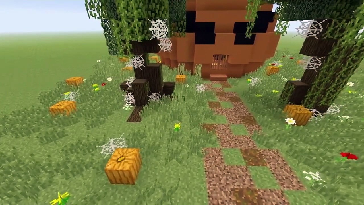 Comment faire une MAISON CITROUILLE sur MINECRAFT ? 🎃