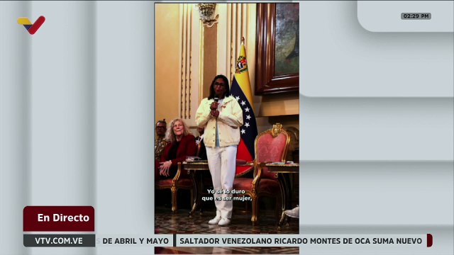 Presidenta (E) Delcy Rodríguez exaltó reunión histórica con mujeres de corrientes políticas del país