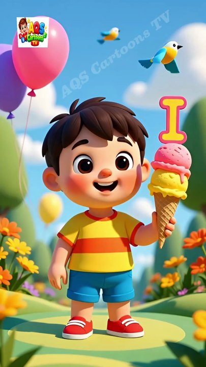 I for Ice Cream |ABC Learning for Kids |Nursery Rhymes |AQS Cartoons TV