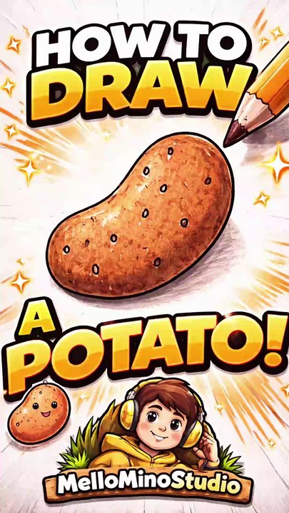 How to Draw a Potato 🥔 So Satisfying! ASMR Art #ShortsThis is the most satisfying potato drawing you’ll watch today! 🥔✨ Learn how to draw a simple potato step-by-step with relaxing ASMR sketching sounds that will keep you hooked till the end!  Perfect f