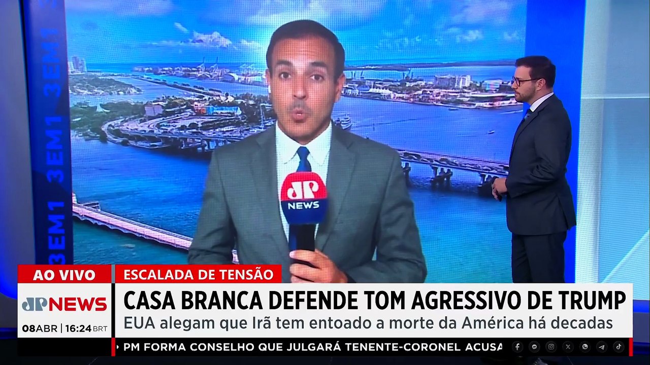 Casa Branca defende falas de Donald Trump sobre ‘acabar com povo’ do Irã e escala tensão