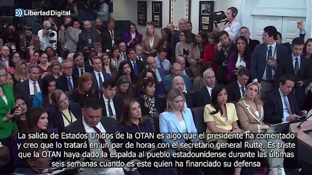 Casa Blanca afirma que Trump y Rutte discutirán la posible salida de Estados Unidos de la OTAN