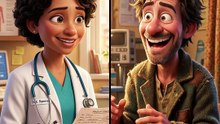 Pixar Style Animated Comedy Short | Funny Poor Man & Doctor Joke 😂 |  #shorts #viral #trending