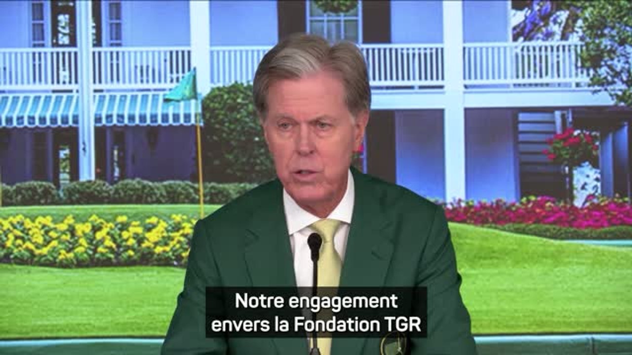 Masters - Ridley : "Nous soutenons la décision de Tiger Woods"